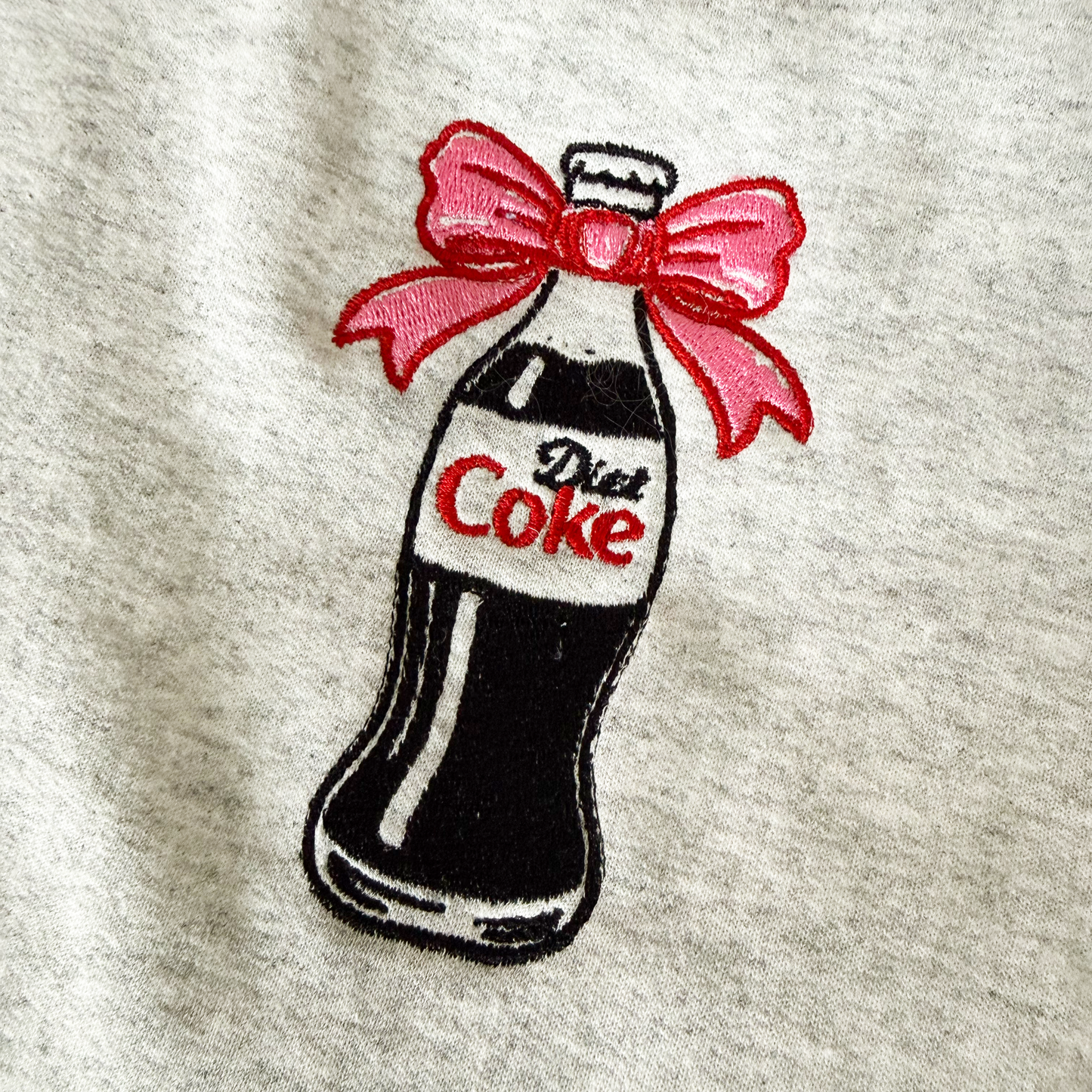 Diet Coke Bottle (XL Logo) Diet Soda Embroidery