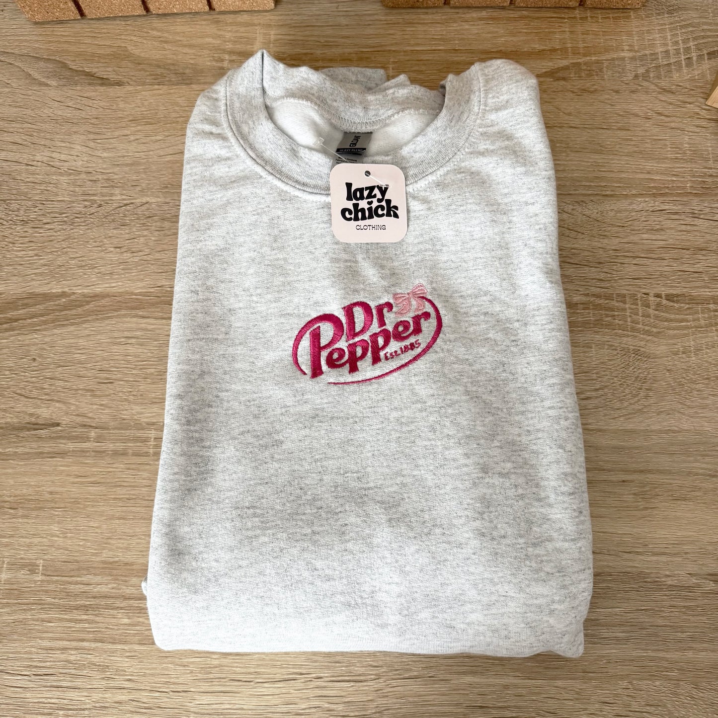 Dr Pepper Logo Diet Soda Embroidery