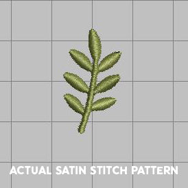DIGITAL Embroidery File - Simple Leaf