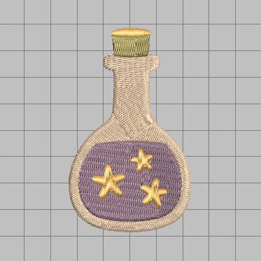 DIGITAL Embroidery File - Magic Potion - Halloween Icons