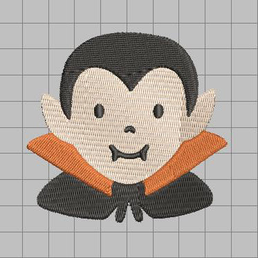 DIGITAL Embroidery File - Vampire - Halloween Icons