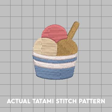 DIGITAL Embroidery File - Ice Cream Cup