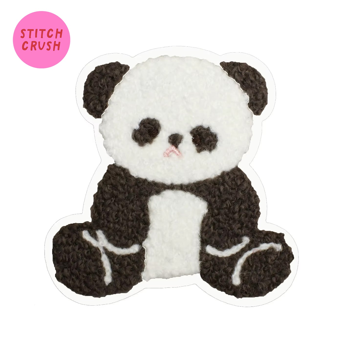 PANDA BEAR Iron-on Patch