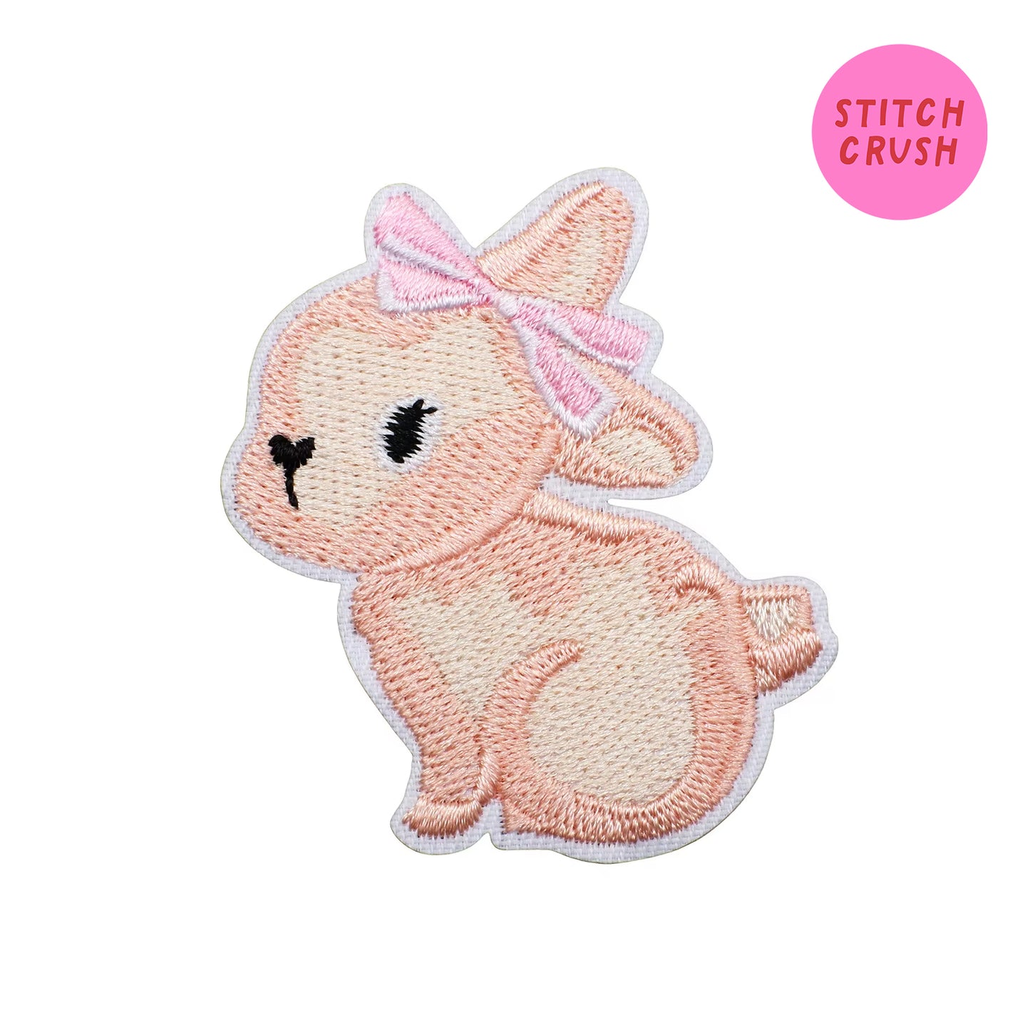 Sweet Bunny Embroidered Iron-on Patch