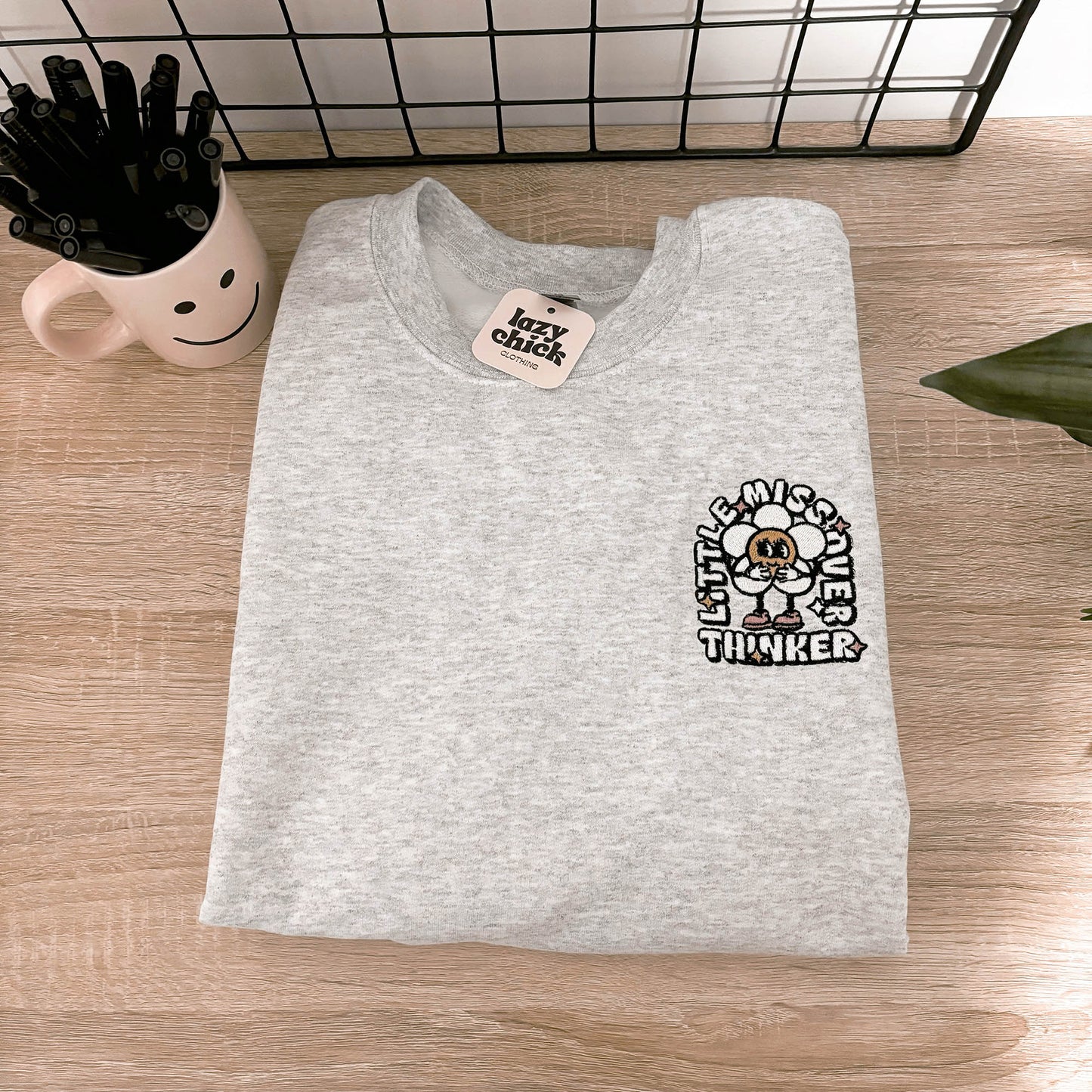 PREORDER - Little Miss Overthinker Embroidered Crewneck