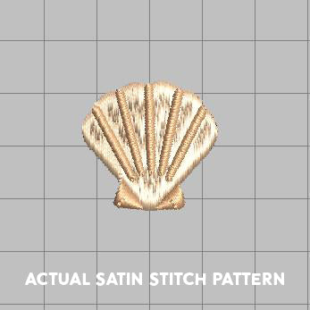 DIGITAL Embroidery File - Summer Seashell