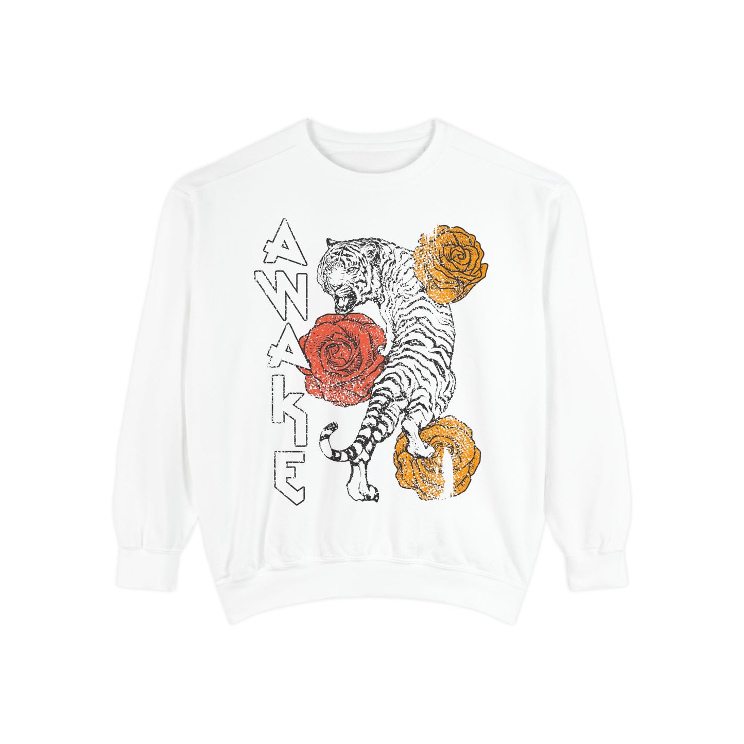Awake Tiger Distressed Edgy High Quality Crewneck