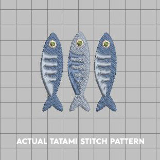 DIGITAL Embroidery File - Sardine Trio
