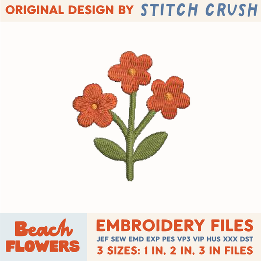 DIGITAL Embroidery File - Flowers
