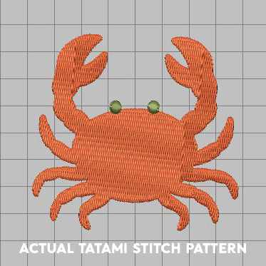 DIGITAL Embroidery File - Simple Crab