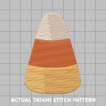 DIGITAL Embroidery File - Candy Corn - Halloween Icons