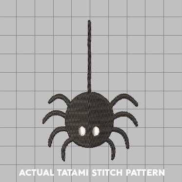 DIGITAL Embroidery File - Hanging Spider - Halloween Icons