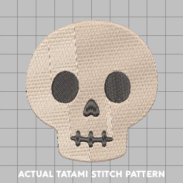 DIGITAL Embroidery File - Skull - Halloween Icons