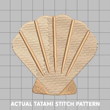 DIGITAL Embroidery File - Summer Seashell