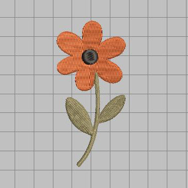 DIGITAL Embroidery File - Halloween Flower - Halloween Icons