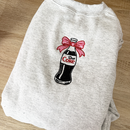 Diet Coke Bottle (XL Logo) Diet Soda Embroidery