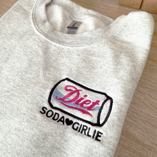 Diet Soda Girlie Embroidery