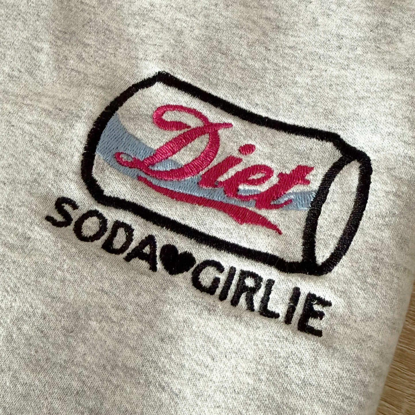 Diet Soda Girlie Embroidery