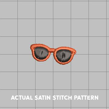 DIGITAL Embroidery File - Summer Sunglasses