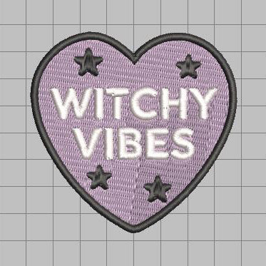 4 Designs - DIGITAL Embroidery File BUNDLE - Halloween Mock Patches V1