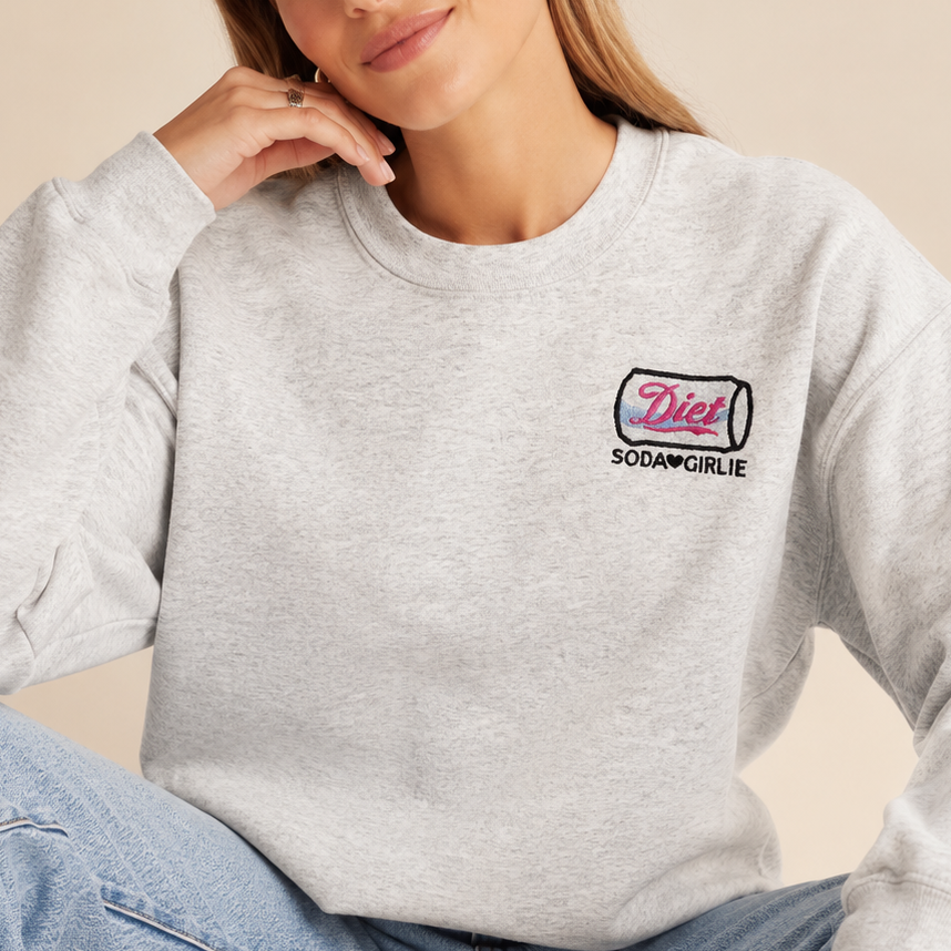 Diet Soda Girlie Embroidery