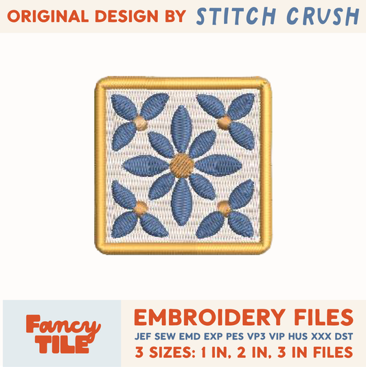 DIGITAL Embroidery File - Fancy Tile