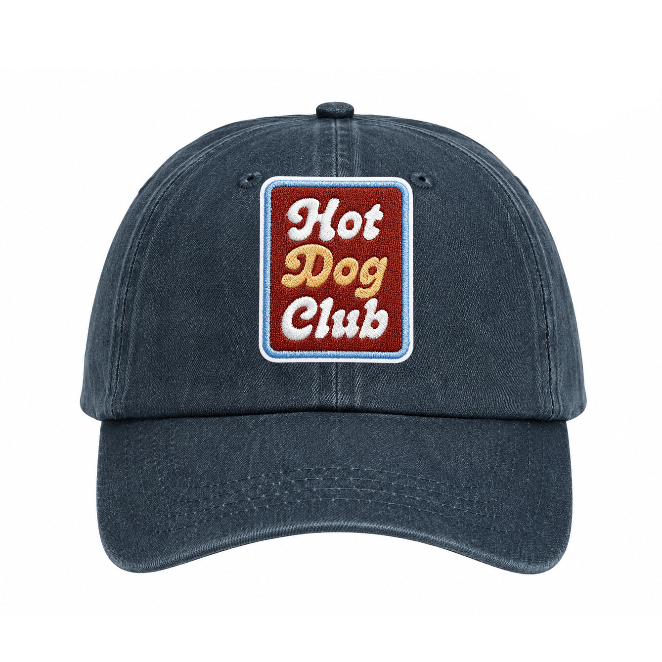 Hot Dog Club Original Embroidered Iron-on Patch