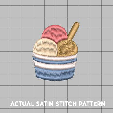 DIGITAL Embroidery File - Ice Cream Cup