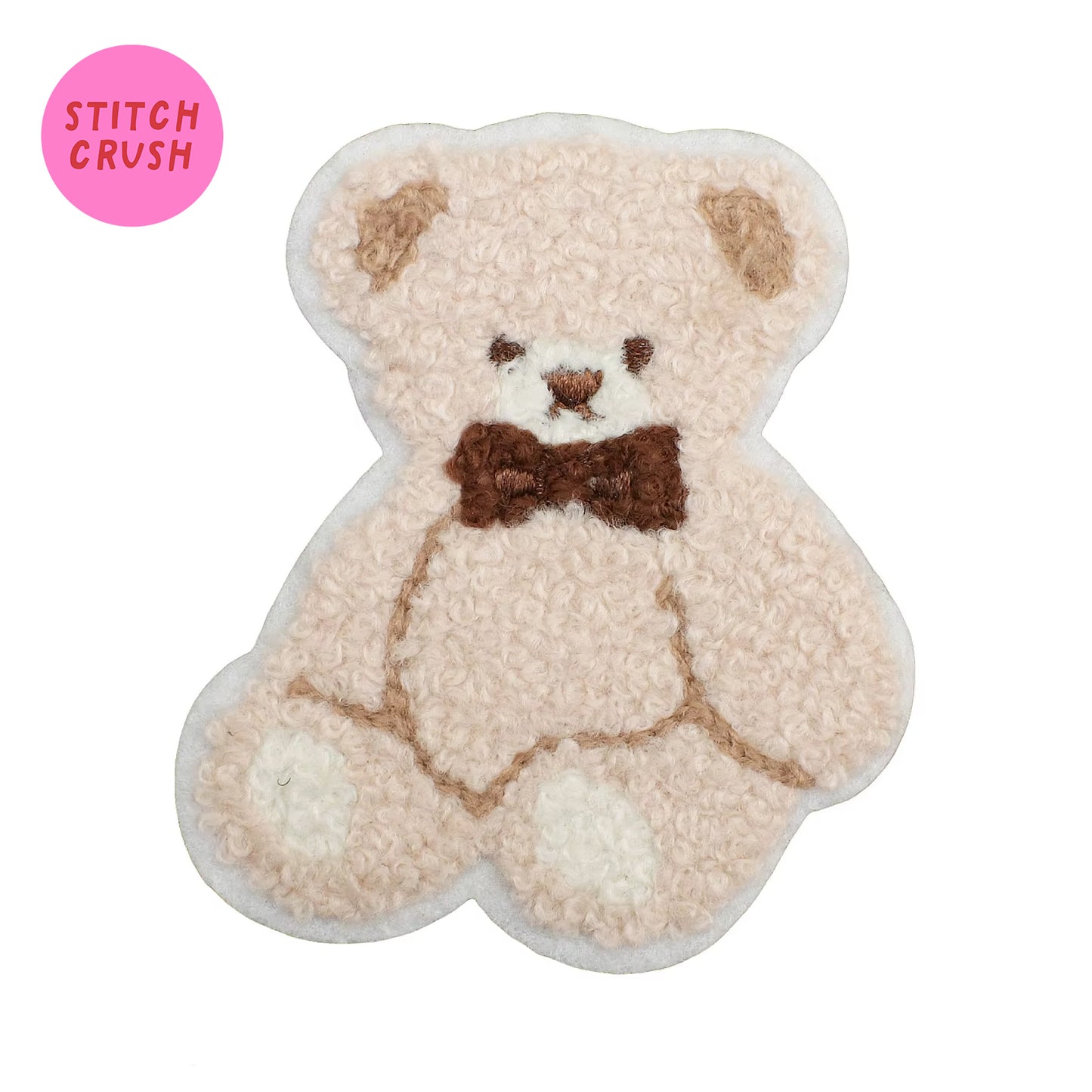 IVORY TEDDY Iron-on Patch