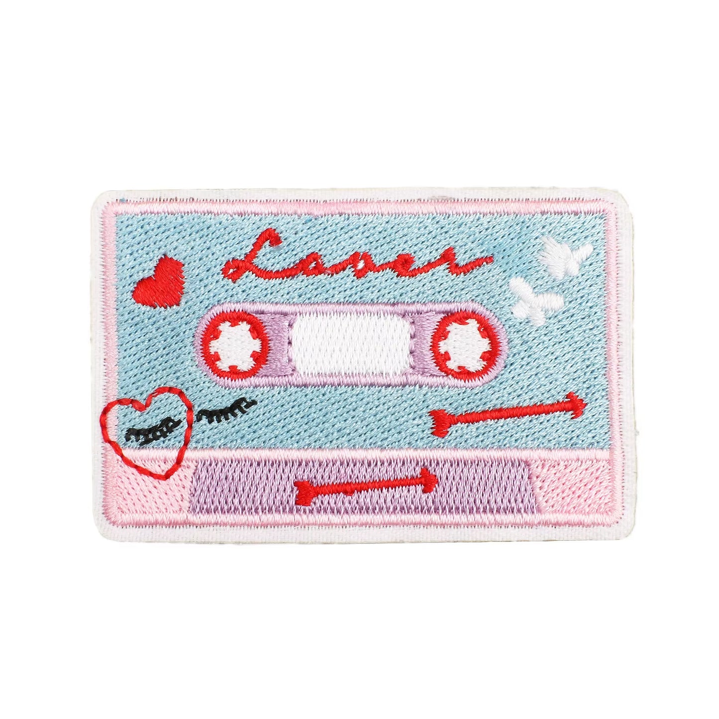 Cassette Tape Embroidered Iron-on Patch