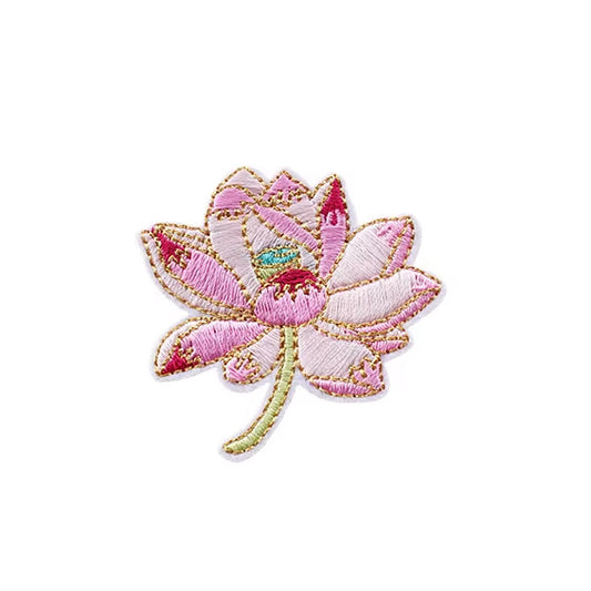 Party Flower Embroidered Iron-on Patch