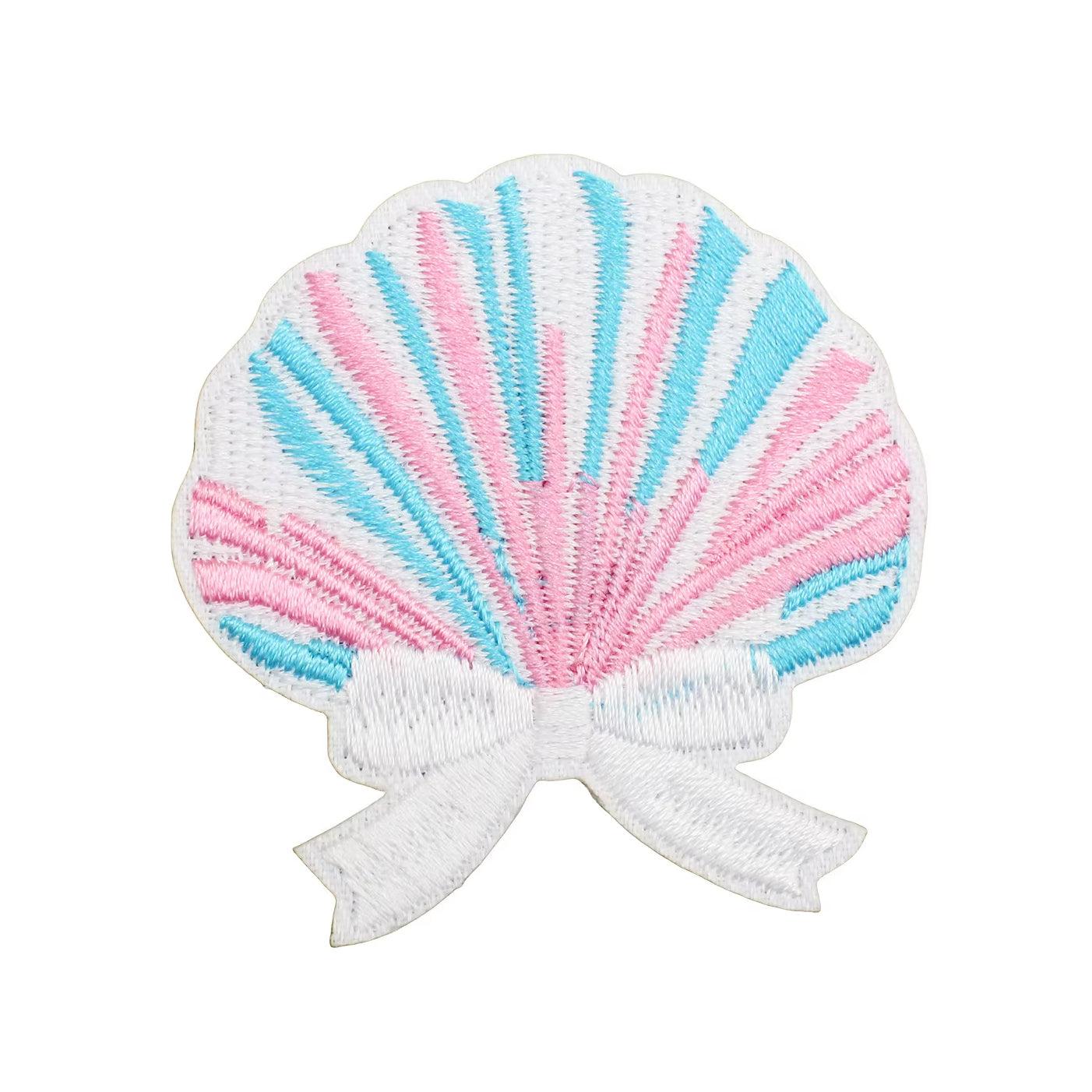 Pretty Seashell Embroidered Iron-on Patch