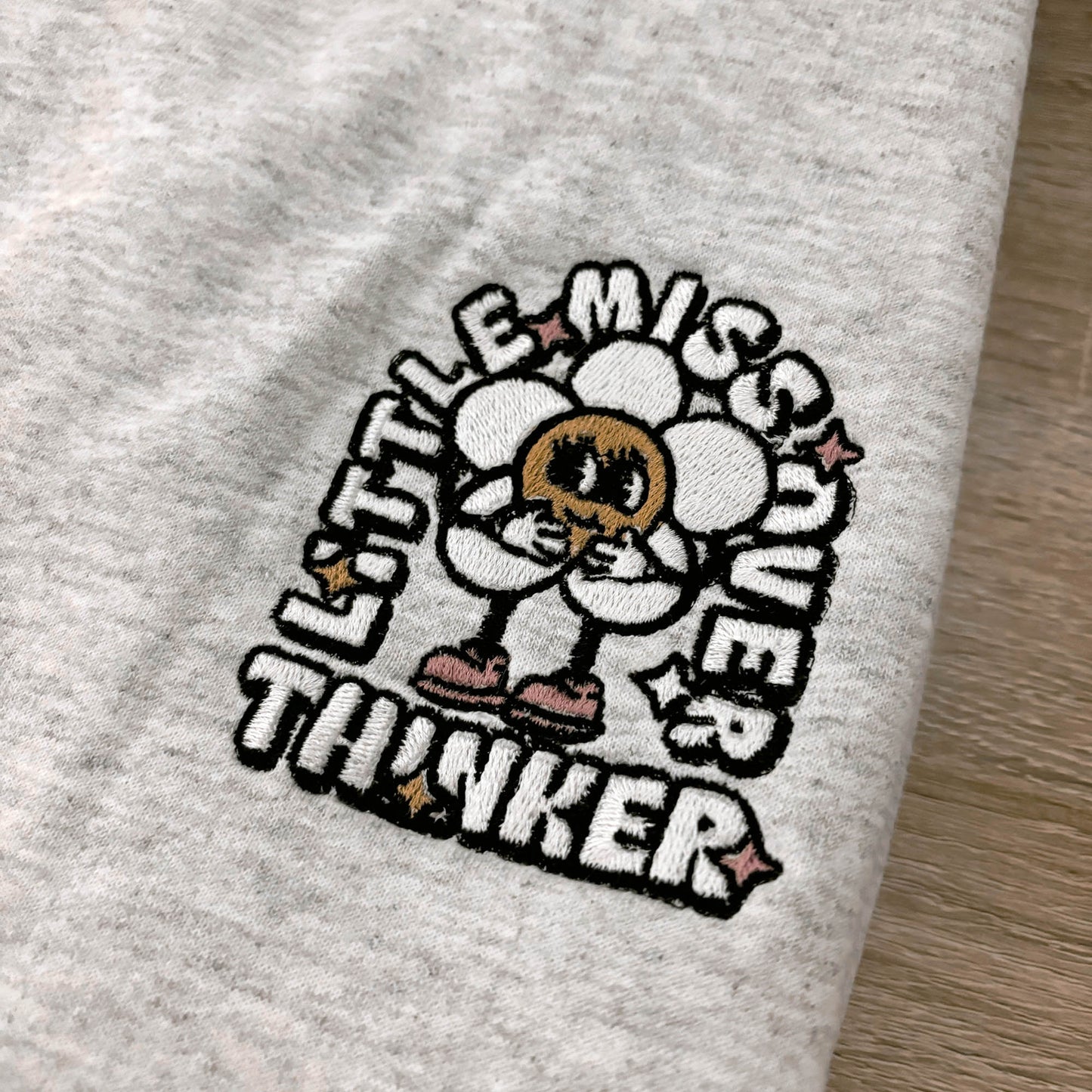 PREORDER - Little Miss Overthinker Embroidered Crewneck