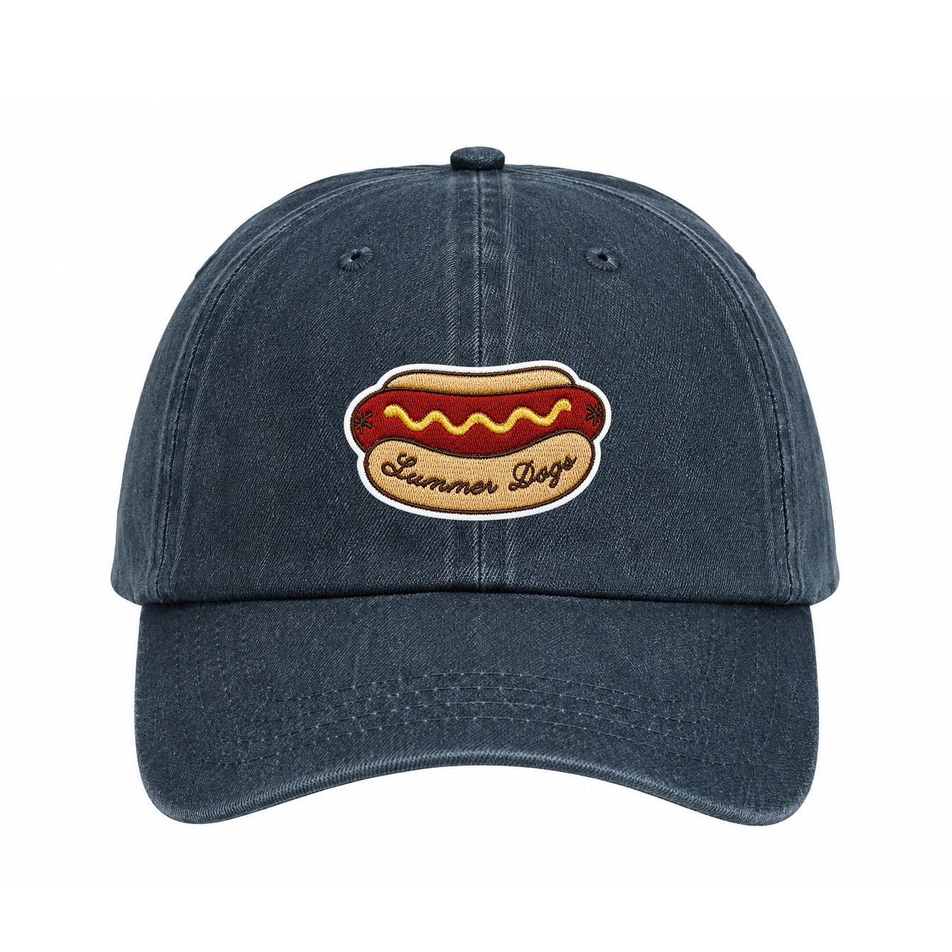 Summer Dogs Hot Dog Original Embroidered Iron-on Patch