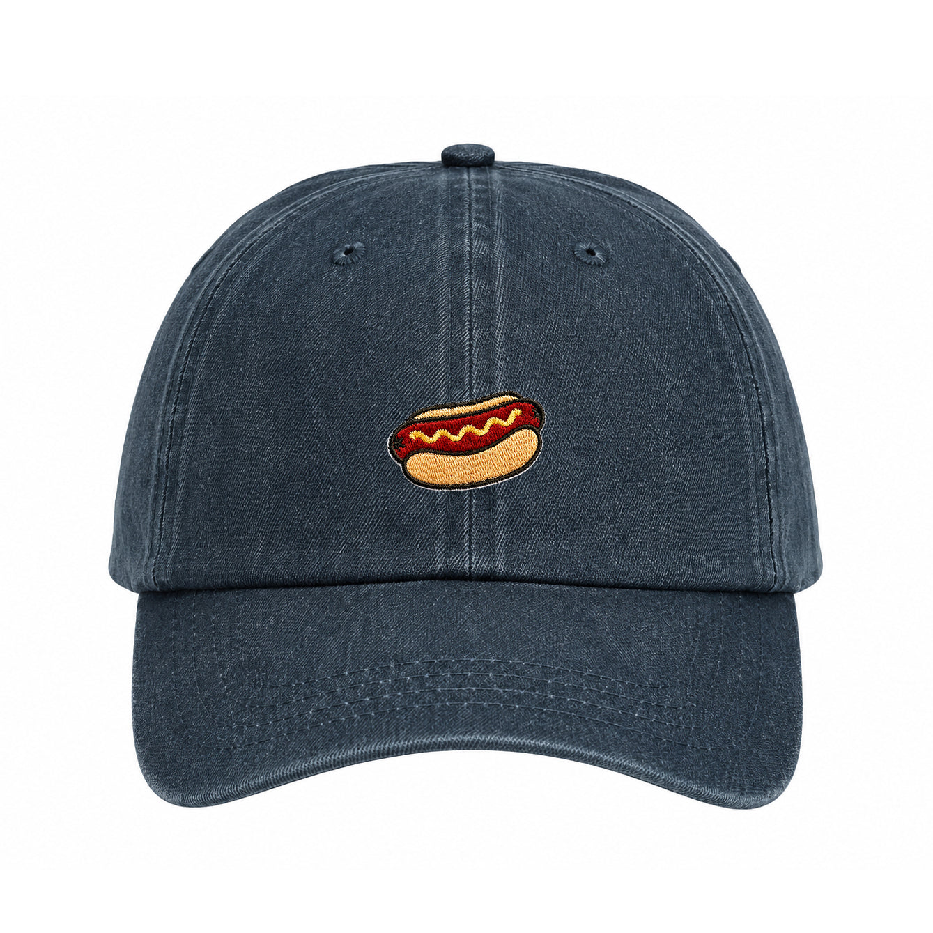 Set of 3 - Tiny Patch Hot Dog Original Embroidered Iron-on Patch