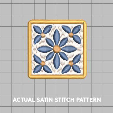 DIGITAL Embroidery File - Fancy Tile