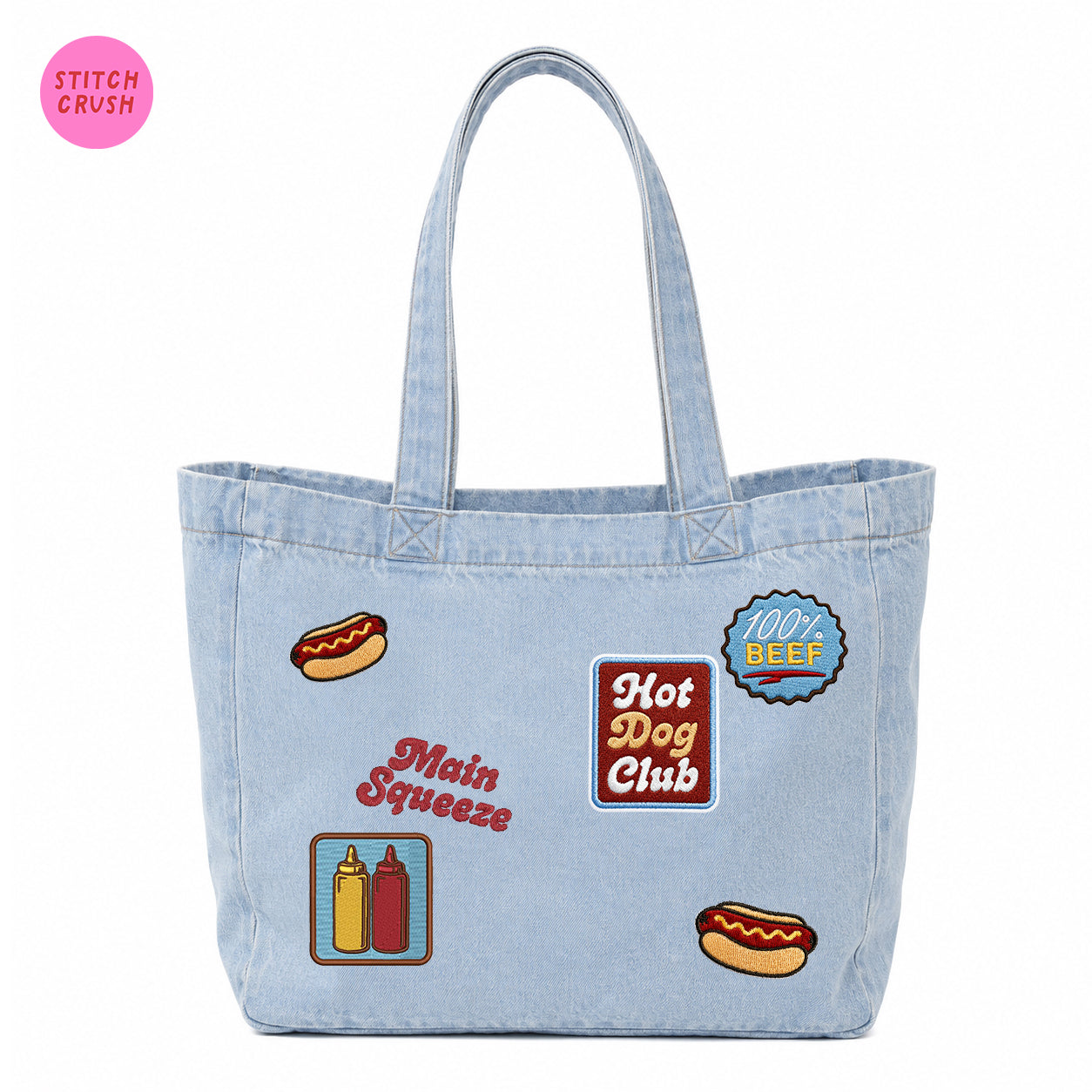 5 Designs - DIGITAL Embroidery File BUNDLE - Hot Dog