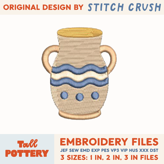 DIGITAL Embroidery File - Pottery